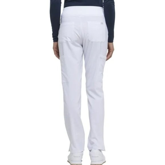 Dickies EDS Essentials Natural Rise Tapered Leg Pant Womens M White Scrub Pants - Picture 2 of 11